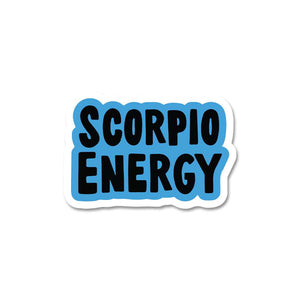 Scorpio Energy Sticker waterproof vinyl decal for laptop, bike, car & bottle
