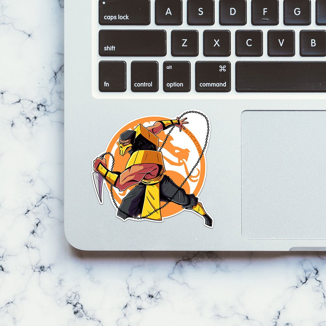 Scorpion MK Sticker waterproof vinyl decal for laptop, bike, car & bottle