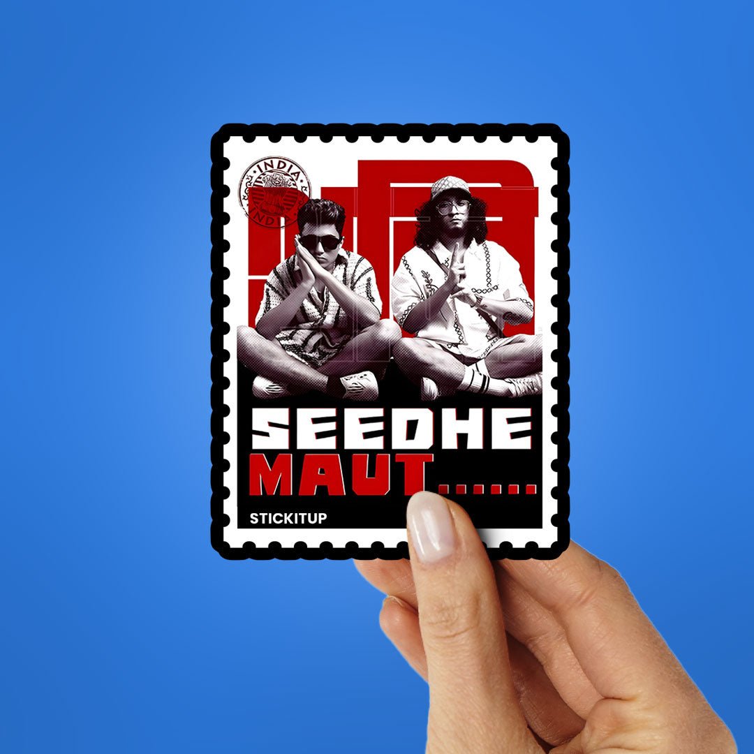 seedhe maut Sticker waterproof vinyl decal for laptop, bike, car & bottle