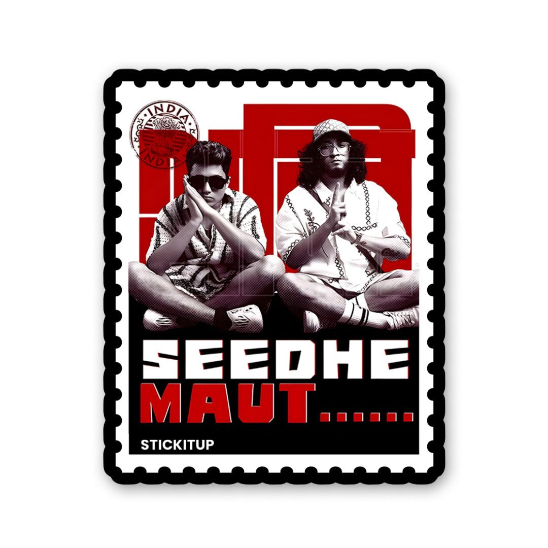 seedhe maut Sticker waterproof vinyl decal for laptop, bike, car & bottle
