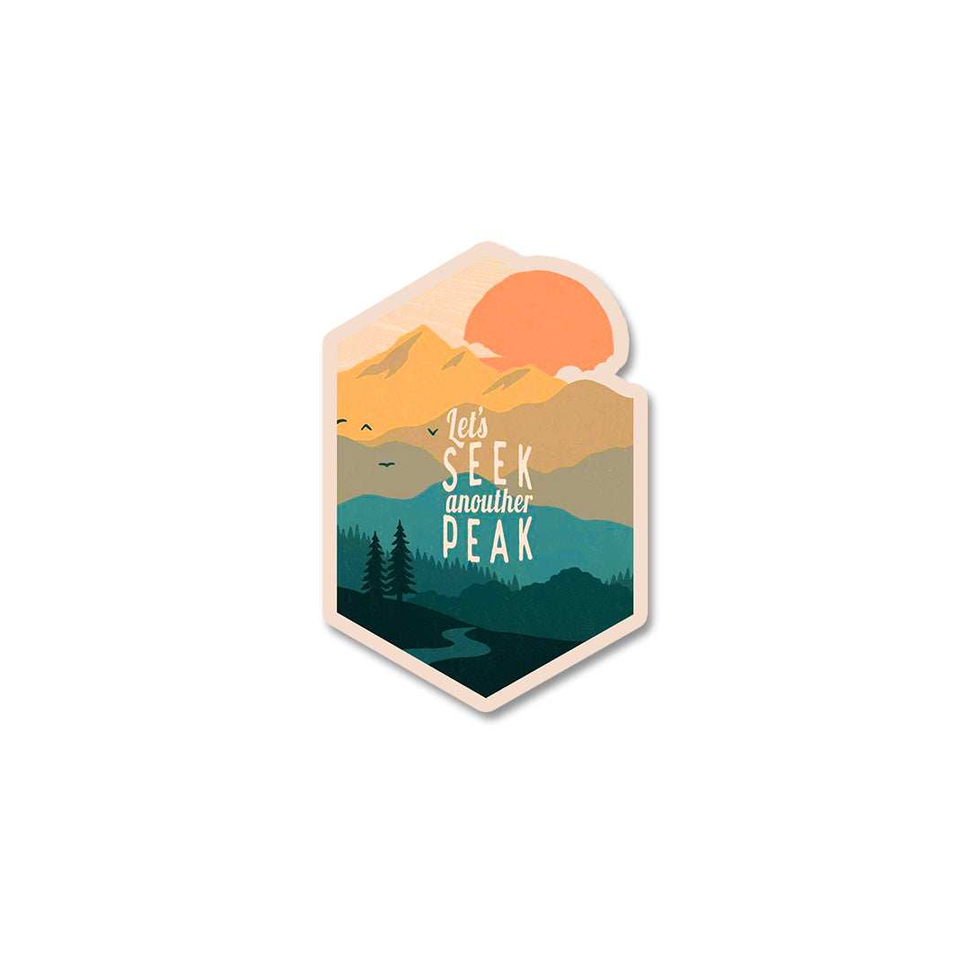 Seek Peak Stickers waterproof vinyl decal for laptop, bike, car & bottle