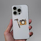 Selfie Camera Glitter Sticker waterproof vinyl decal for laptop, bike, car & bottle
