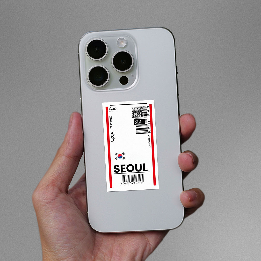 Seoul Sticker waterproof vinyl decal for laptop, bike, car & bottle