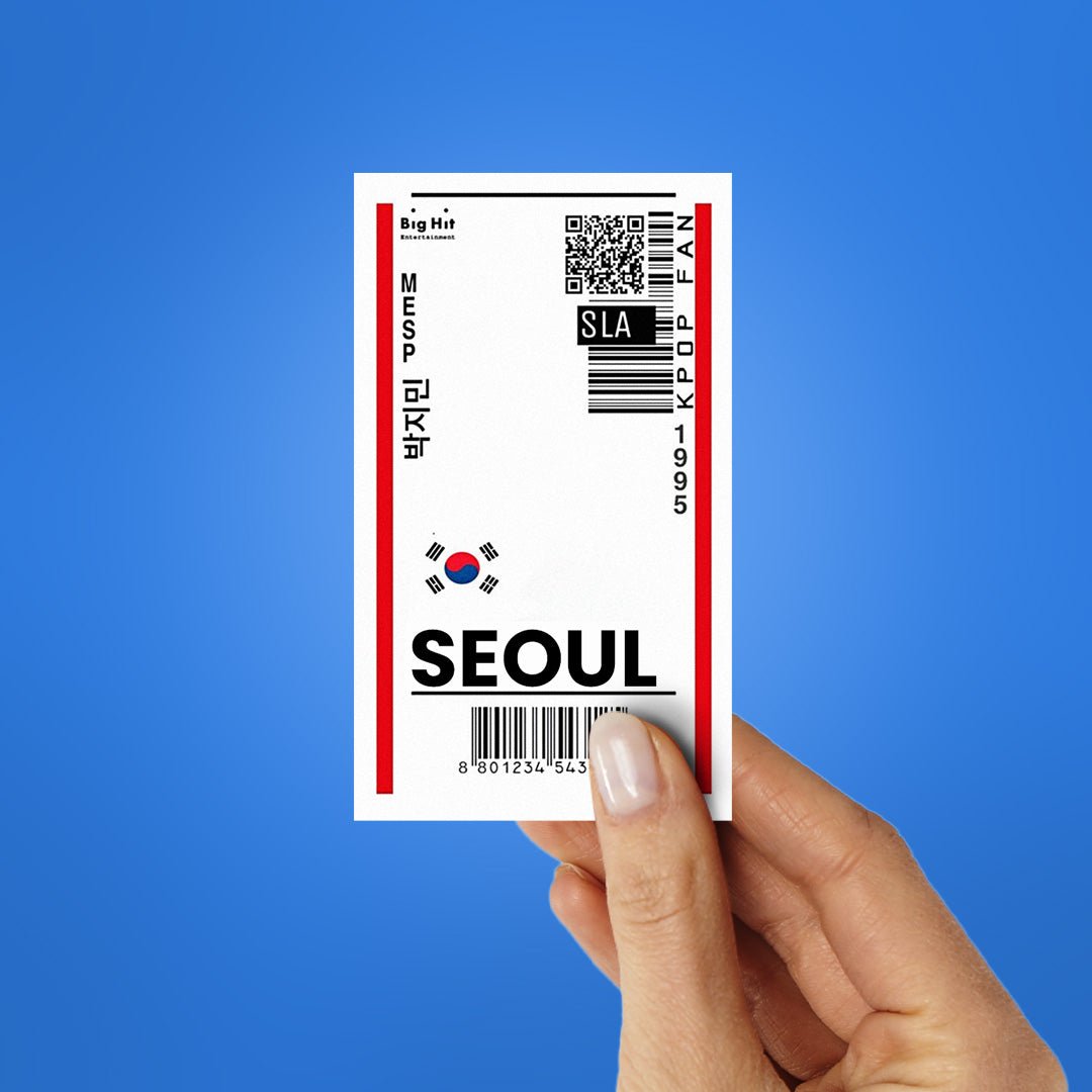 Seoul Sticker waterproof vinyl decal for laptop, bike, car & bottle