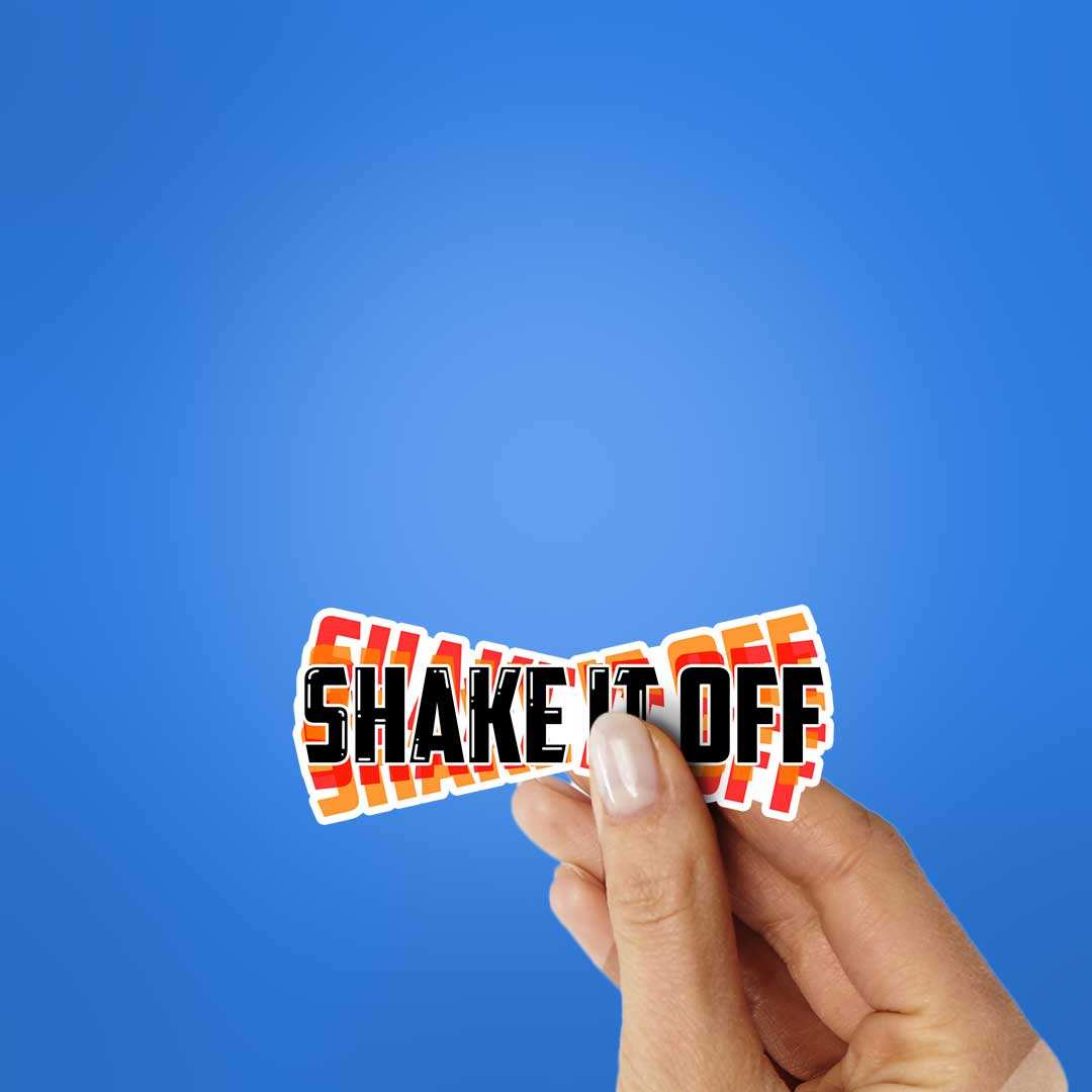 Shake It Sticker waterproof vinyl decal for laptop, bike, car & bottle