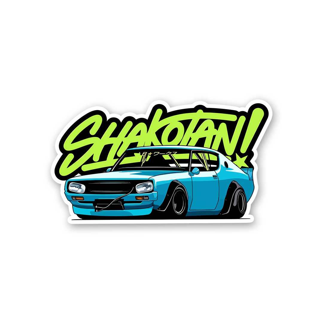 Shakotan Blue Legend Sticker waterproof vinyl decal for laptop, bike, car & bottle