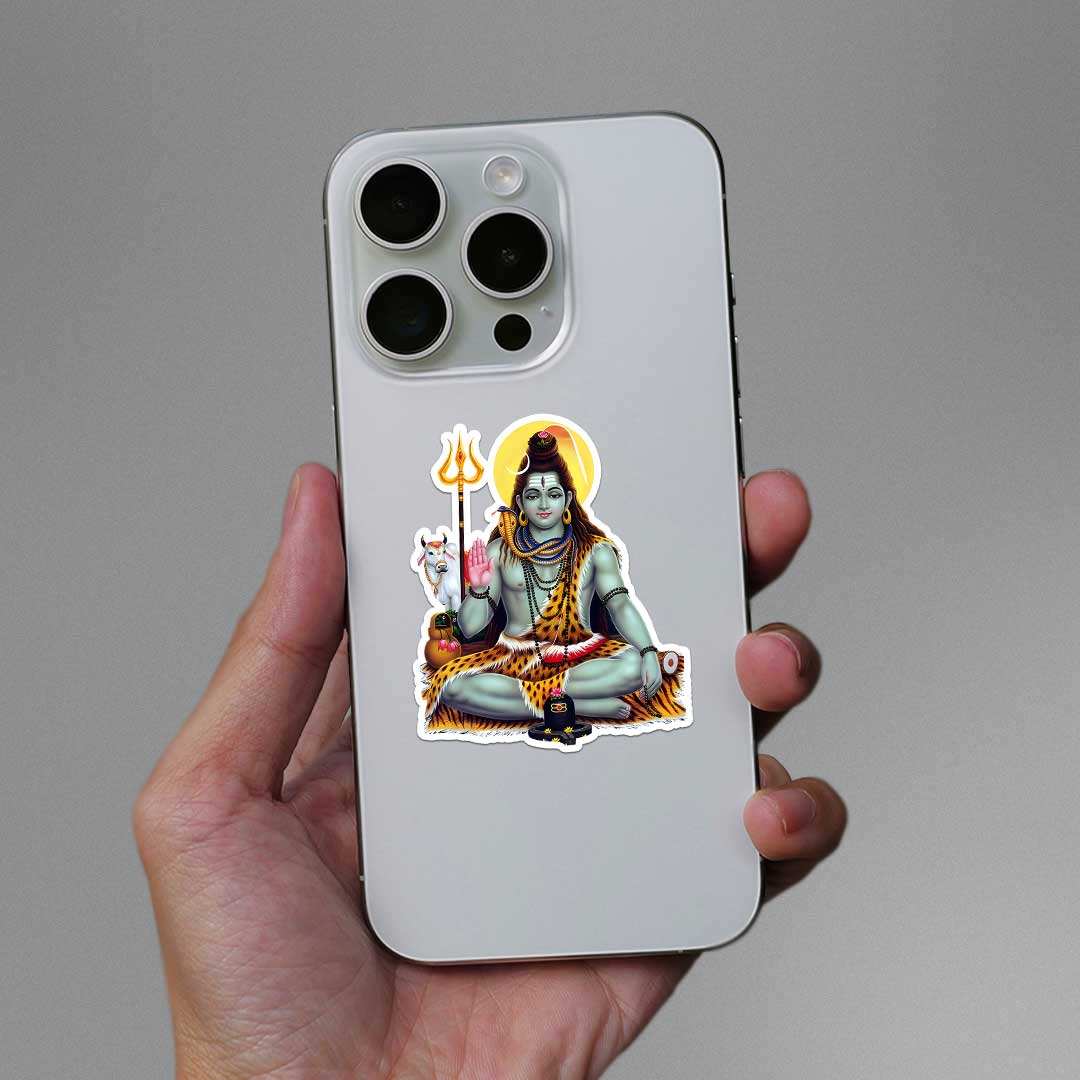 Shankara Sticker waterproof vinyl decal for laptop, bike, car & bottle