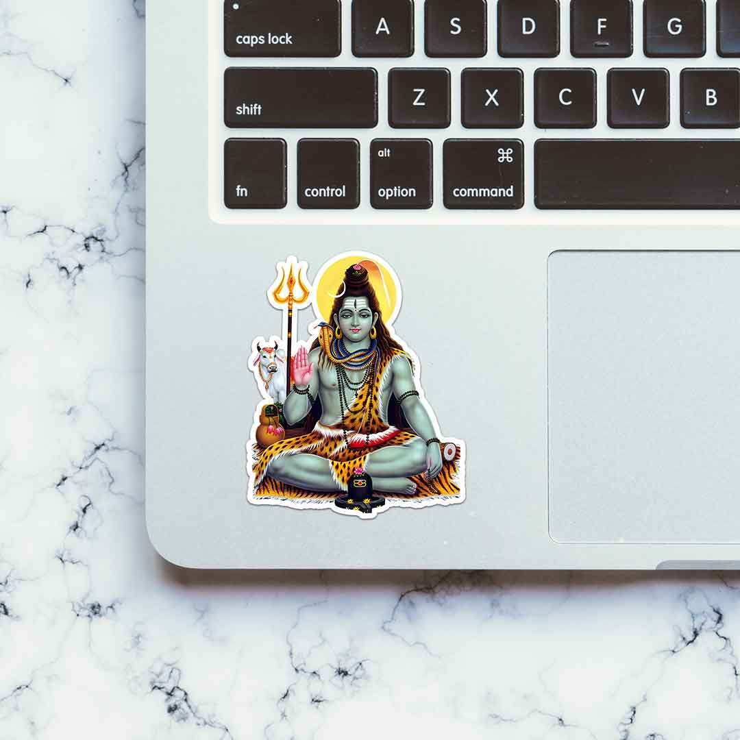 Shankara Sticker waterproof vinyl decal for laptop, bike, car & bottle