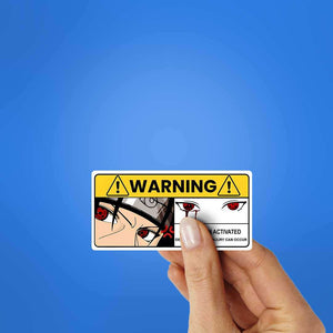 Sharingan Activated Sticker waterproof vinyl decal for laptop, bike, car & bottle