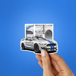 Shelby GT350 Sticker waterproof vinyl decal for laptop, bike, car & bottle