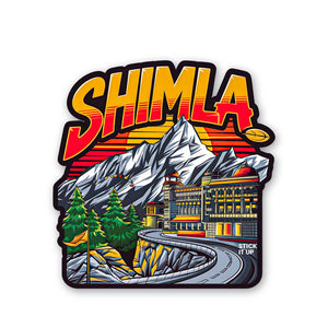 Shimla Sticker waterproof vinyl decal for laptop, bike, car & bottle