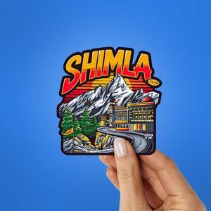 Shimla Sticker waterproof vinyl decal for laptop, bike, car & bottle
