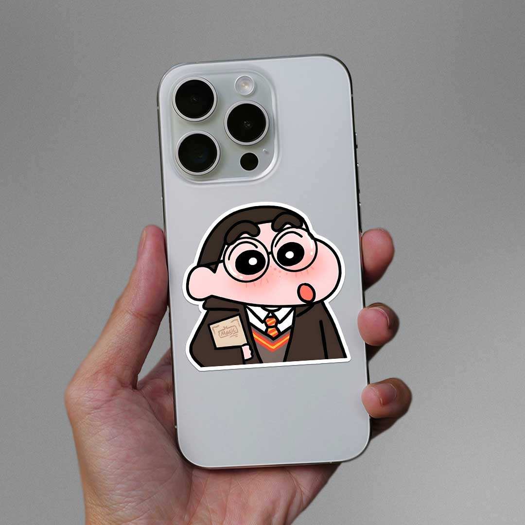 Shin - Potter Sticker waterproof vinyl decal for laptop, bike, car & bottle