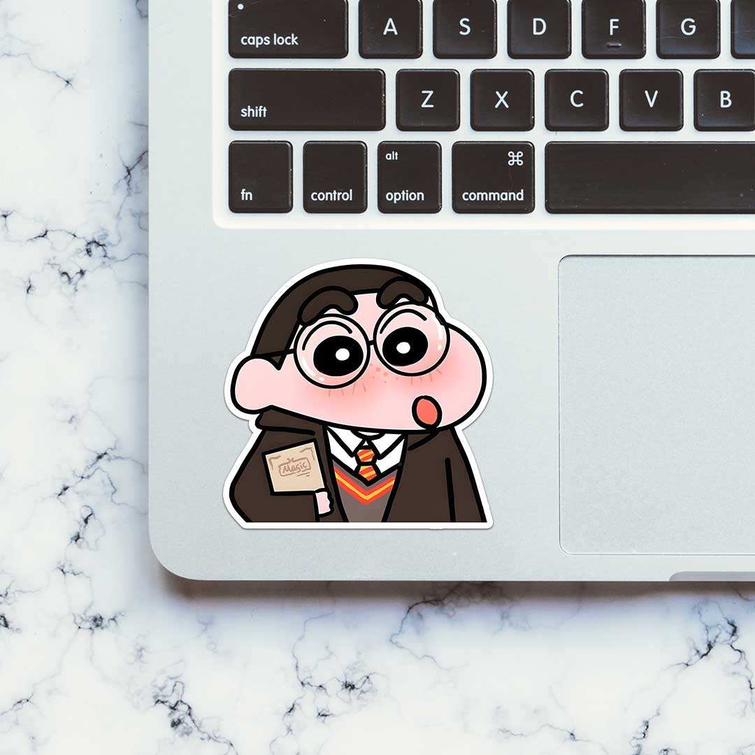 Shin - Potter Sticker waterproof vinyl decal for laptop, bike, car & bottle