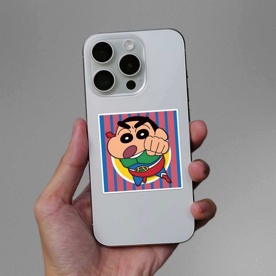 Shinchan Action Kamen Sticker - STICK IT UP
