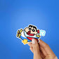Mr.chan Flying Sticker waterproof vinyl decal for laptop, bike, car & bottle