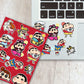 Mr.chan Mini Sticker Sheet waterproof vinyl decal for laptop, bike, car & bottle