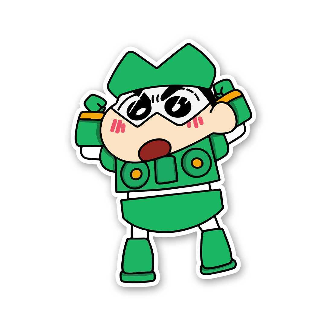 Shin Robot Sticker waterproof vinyl decal for laptop, bike, car & bottle