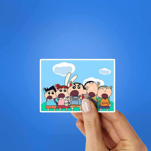 Mr.chan Squad Sticker waterproof vinyl decal for laptop, bike, car & bottle