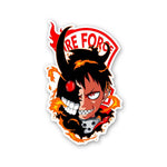 Shinra Fire Force Sticker waterproof vinyl decal for laptop, bike, car & bottle