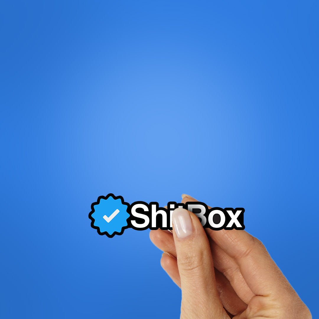 Shitbox Sticker waterproof vinyl decal for laptop, bike, car & bottle