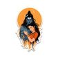 Shiv Paarvatee Bumper Sticker waterproof vinyl decal for laptop, bike, car & bottle