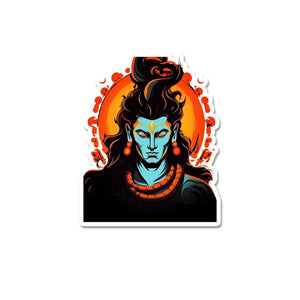 Shiva Sticker waterproof vinyl decal for laptop, bike, car & bottle