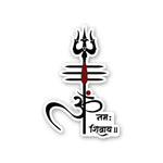 Shiva Trishul Sticker waterproof vinyl decal for laptop, bike, car & bottle