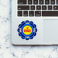 Shree Radha Sticker waterproof vinyl decal for laptop, bike, car & bottle