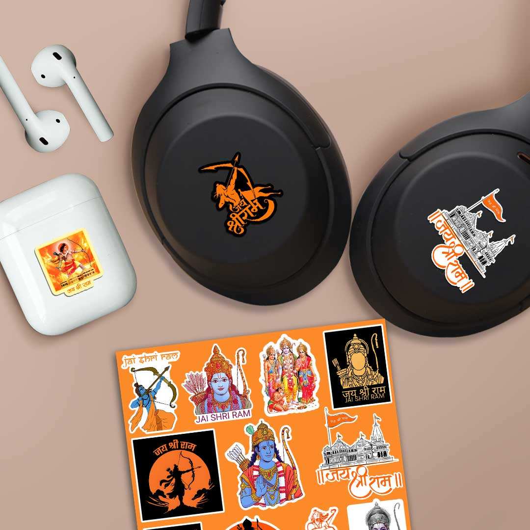 Ram Laptop Sticker Shree Ram Mini Sticker Sheet - Sticker Sheets | STICK IT UP