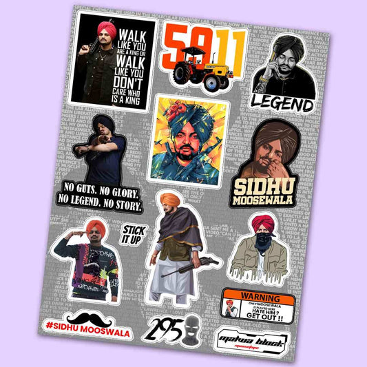 Sidhu Moose Wala Mini sticker sheet - STICK IT UP