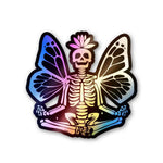 Skeleton Butterfy Holographic Stickers waterproof vinyl decal for laptop, bike, car & bottle