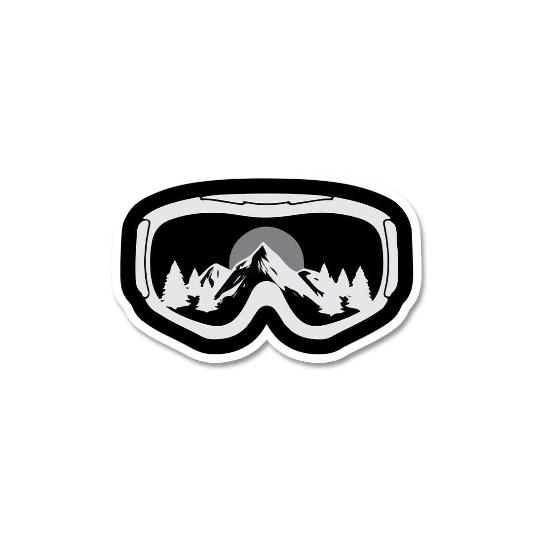 Skiing Glasses Sticker - STICK IT UP