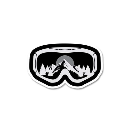 Skiing Glasses Sticker - STICK IT UP