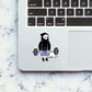 Skull Dead Lift Sticker waterproof vinyl decal for laptop, bike, car & bottle