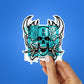 Skull Oni Demon Mask Sticker waterproof vinyl decal for laptop, bike, car & bottle