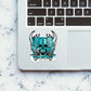 Skull Oni Demon Mask Sticker waterproof vinyl decal for laptop, bike, car & bottle
