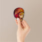 Skull Rider Yellow Holographic Stickers