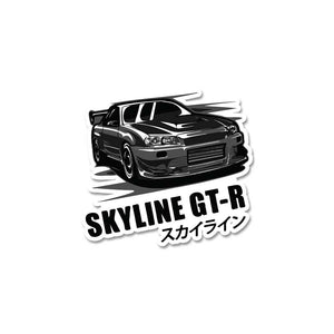 Skyline Gt Sticker waterproof vinyl decal for laptop, bike, car & bottle