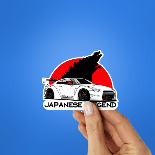 Skyline Japanese Legend Sticker waterproof vinyl decal for laptop, bike, car & bottle