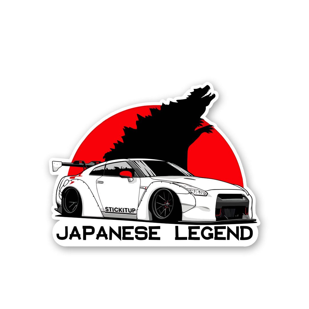 Skyline Japanese Legend Sticker waterproof vinyl decal for laptop, bike, car & bottle