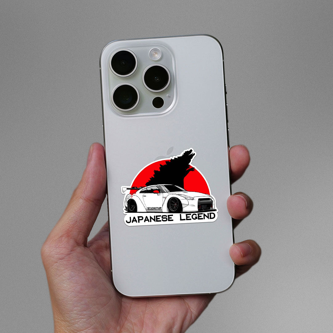 Skyline Japanese Legend Sticker waterproof vinyl decal for laptop, bike, car & bottle
