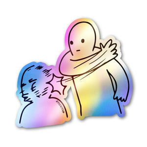 Slap Sticker Holographic Stickers waterproof vinyl decal for laptop, bike, car & bottle