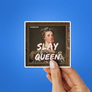 Slay Queen Sticker waterproof vinyl decal for laptop, bike, car & bottle