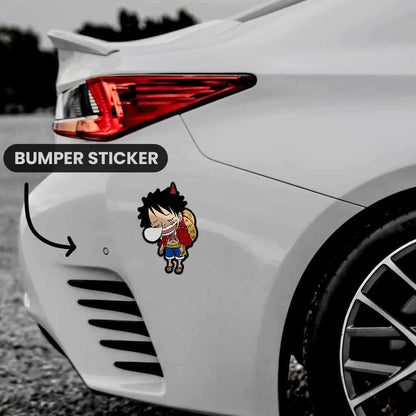 Sleeping Luffy Bumper Sticker - STICK IT UP