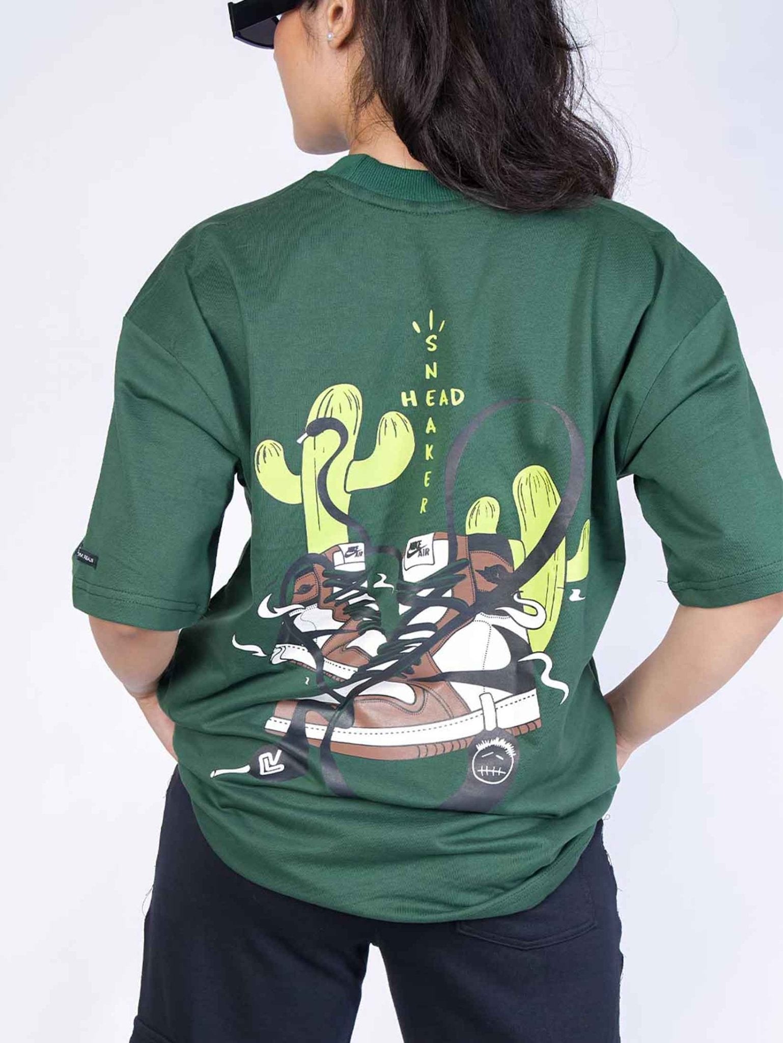 SNEAKER HEAD T - SHIRT waterproof vinyl decal for laptop, bike, car & bottle