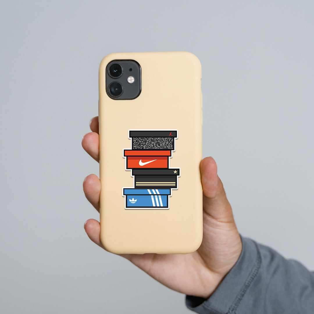 Sneakers Sticker Pack [5 sticker] waterproof vinyl decal for laptop, bike, car & bottle