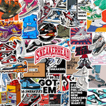 Sneakers Sticker Packs [50 sticker] waterproof vinyl decal for laptop, bike, car & bottle