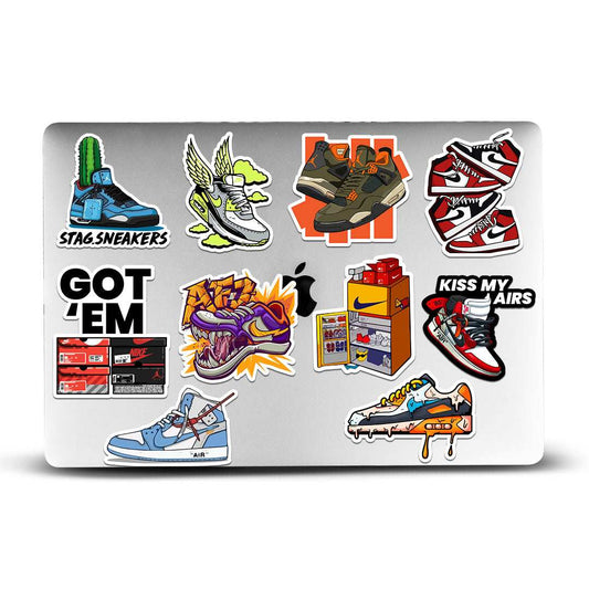 Sneakers Sticker Packs [50 sticker] waterproof vinyl decal for laptop, bike, car & bottle