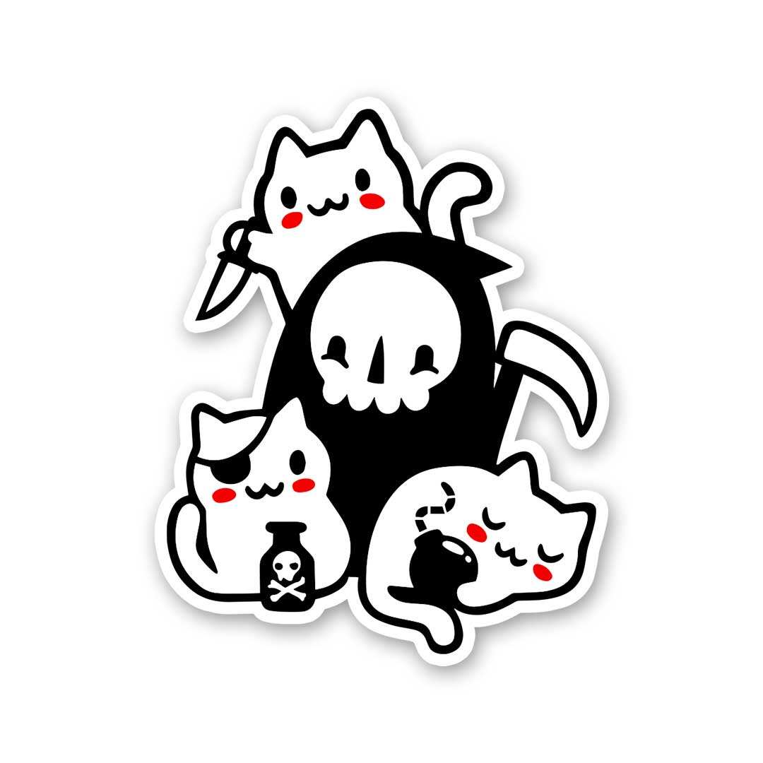 Sneaky Pets Sticker waterproof vinyl decal for laptop, bike, car & bottle